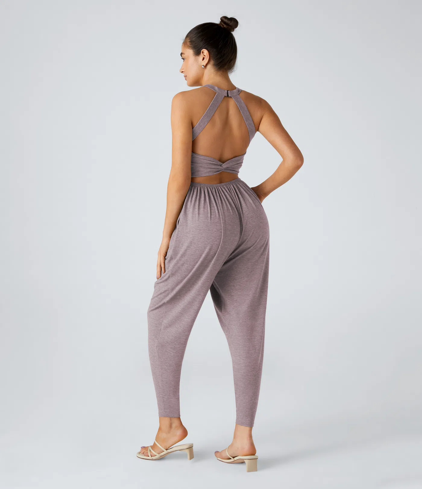 Backless Harem Jumpsuit – Easy On/Off | 11+ Colors