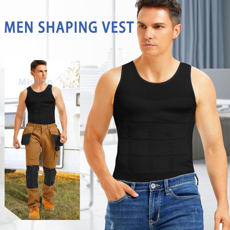 3-Pack Men's Compression Shaping Vests – Slim & Support Instantly