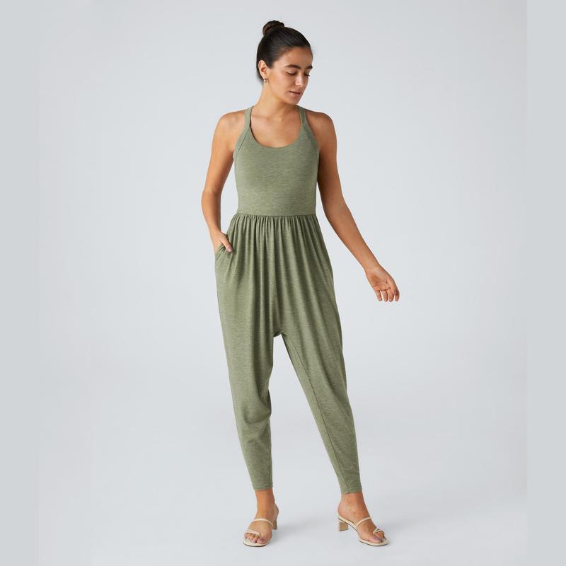 Backless Harem Jumpsuit – Easy On/Off | 11+ Colors