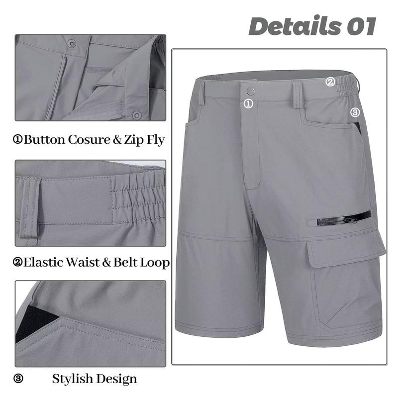 Men's Quick-Dry Cargo Shorts β 5 Pockets Outdoor & Work