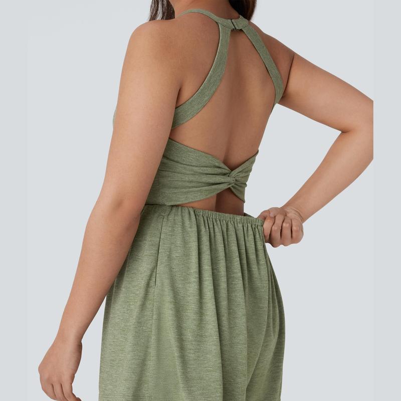 Backless Harem Jumpsuit – Easy On/Off | 11+ Colors