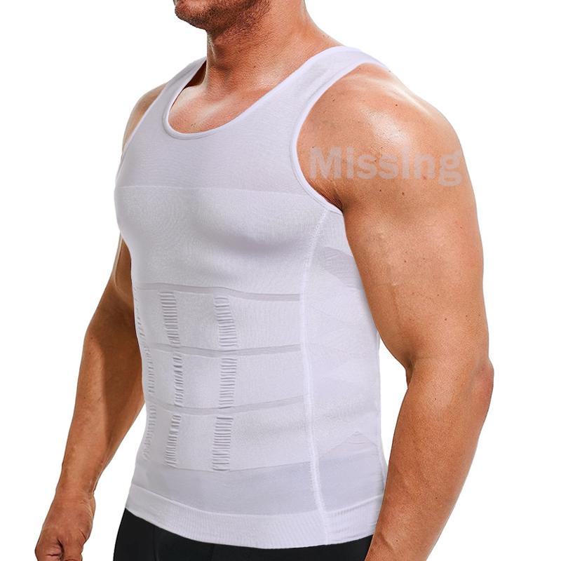 3-Pack Men's Compression Shaping Vests – Slim & Support Instantly