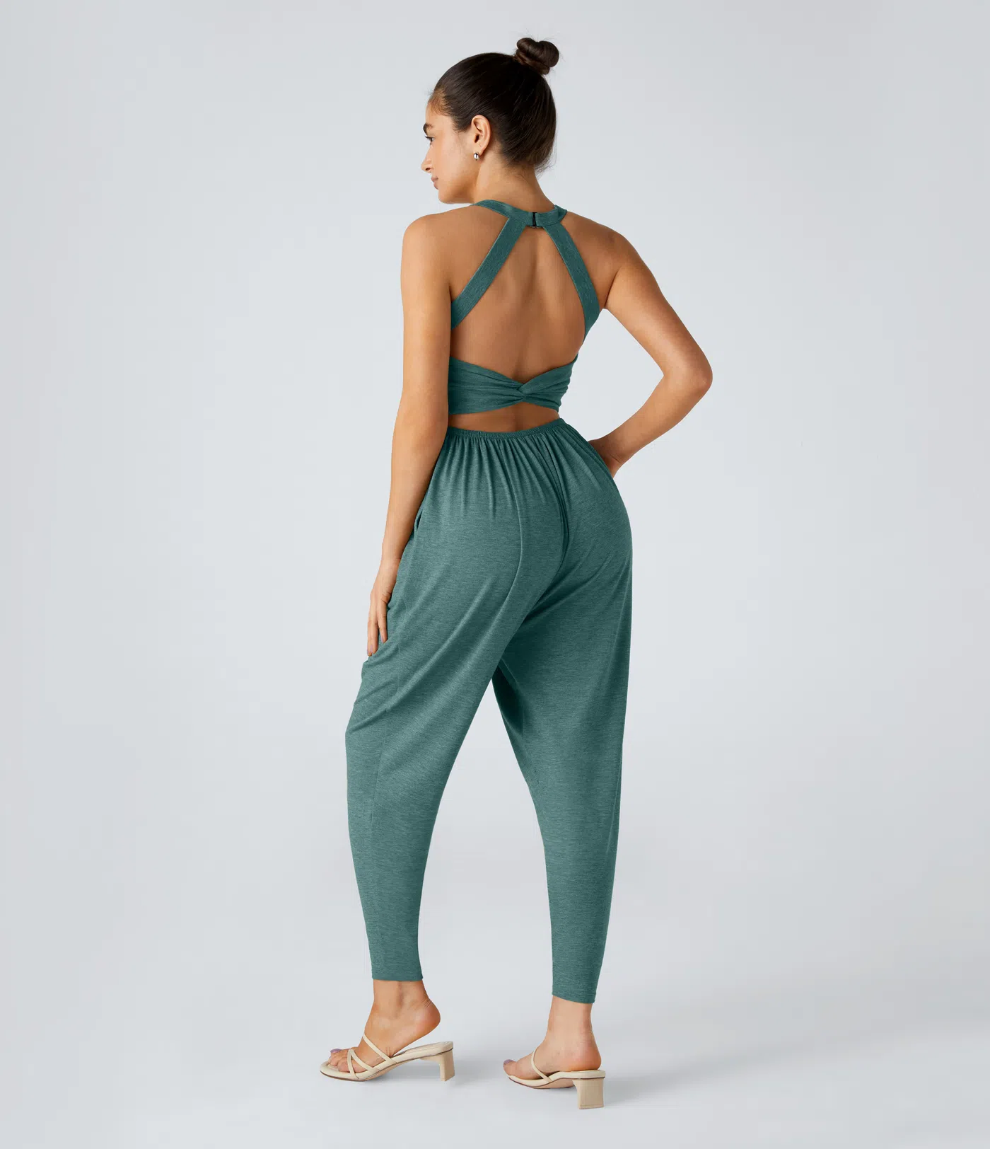 Backless Harem Jumpsuit – Easy On/Off | 11+ Colors