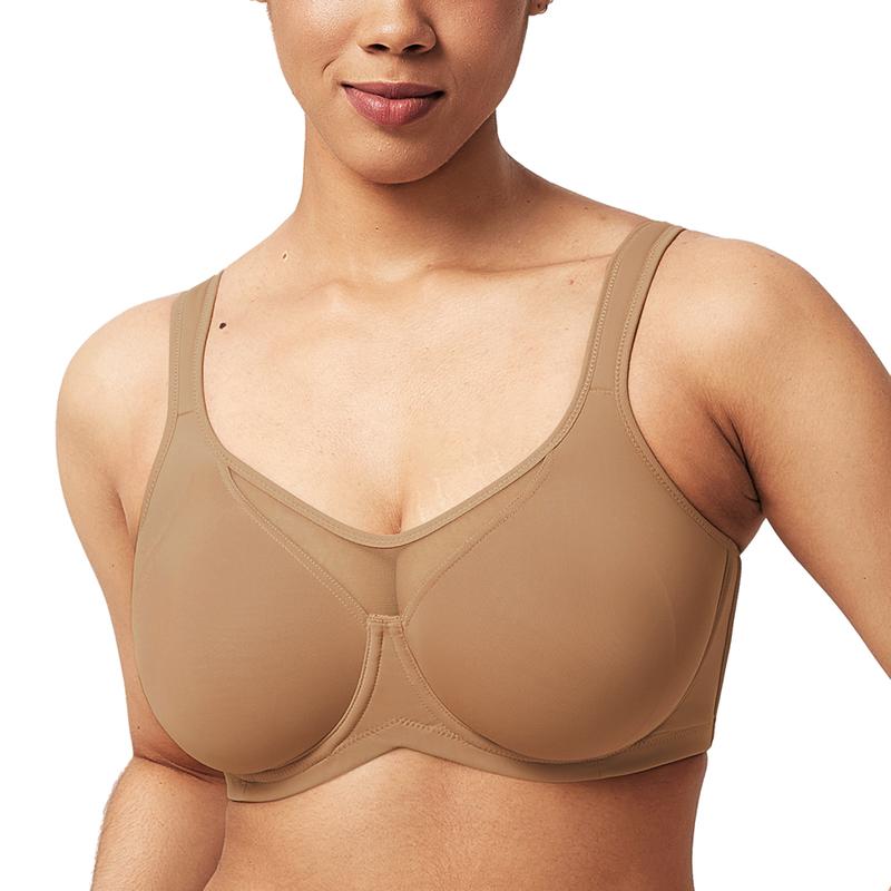 CoolComfort™ Plus Size Smoothing T-Shirt Bra – Full Coverage, Unlined, Minimizer