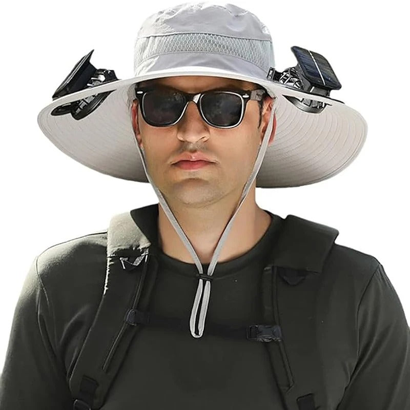 Solar Breeze Hat™ – Sun Protection with Dual Fans