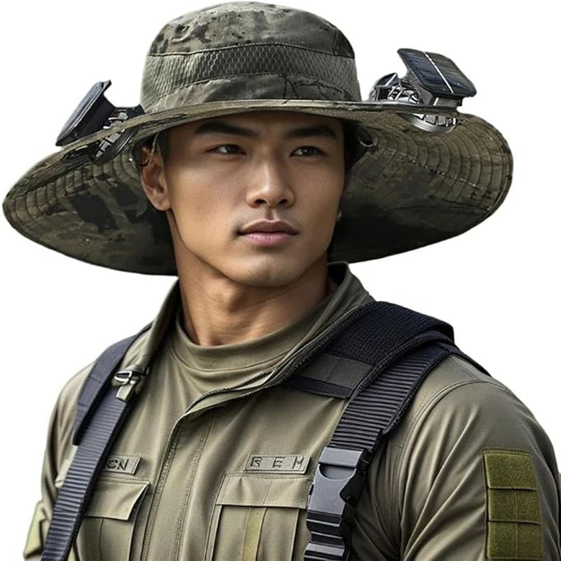 Solar Breeze Hat™ – Sun Protection with Dual Fans