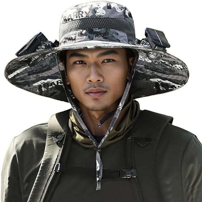 Solar Breeze Hat™ – Sun Protection with Dual Fans