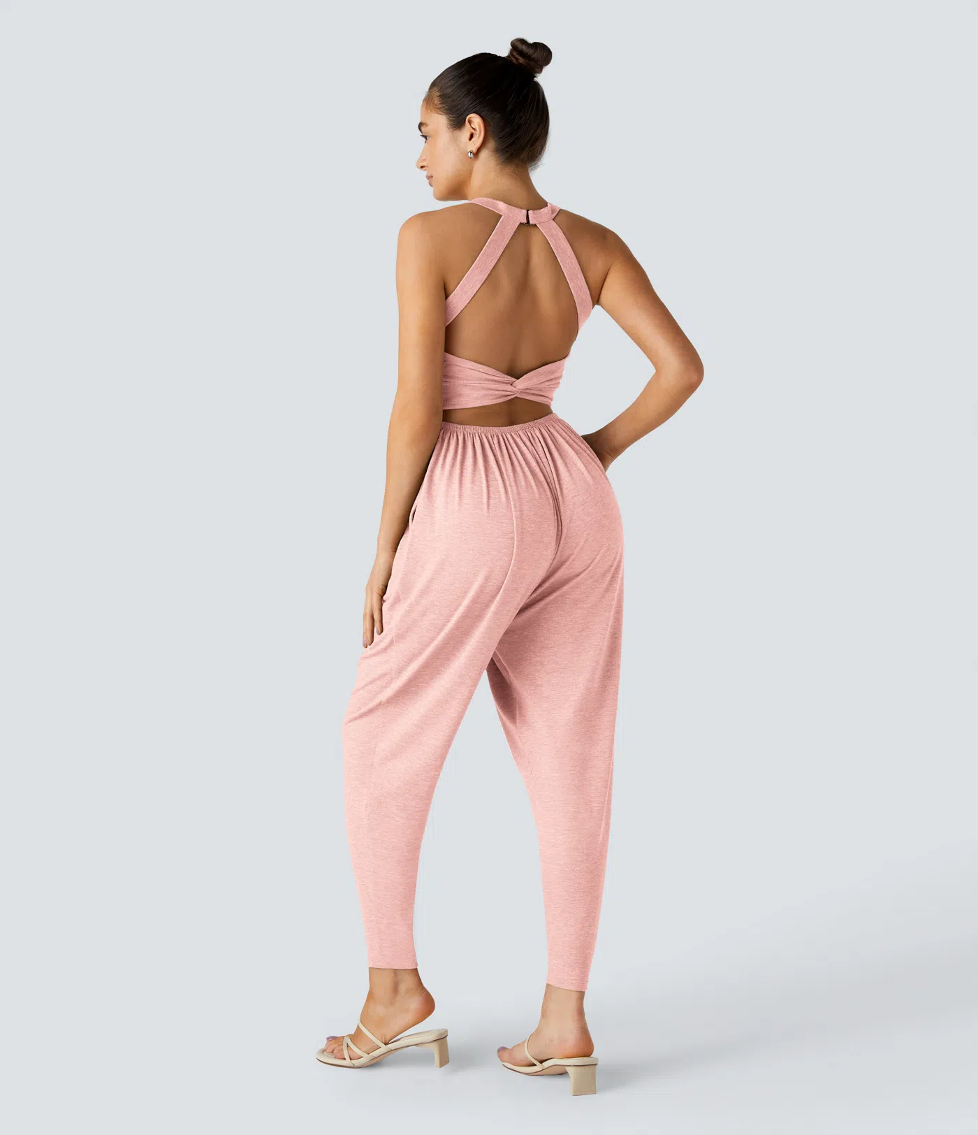 Backless Harem Jumpsuit – Easy On/Off | 11+ Colors