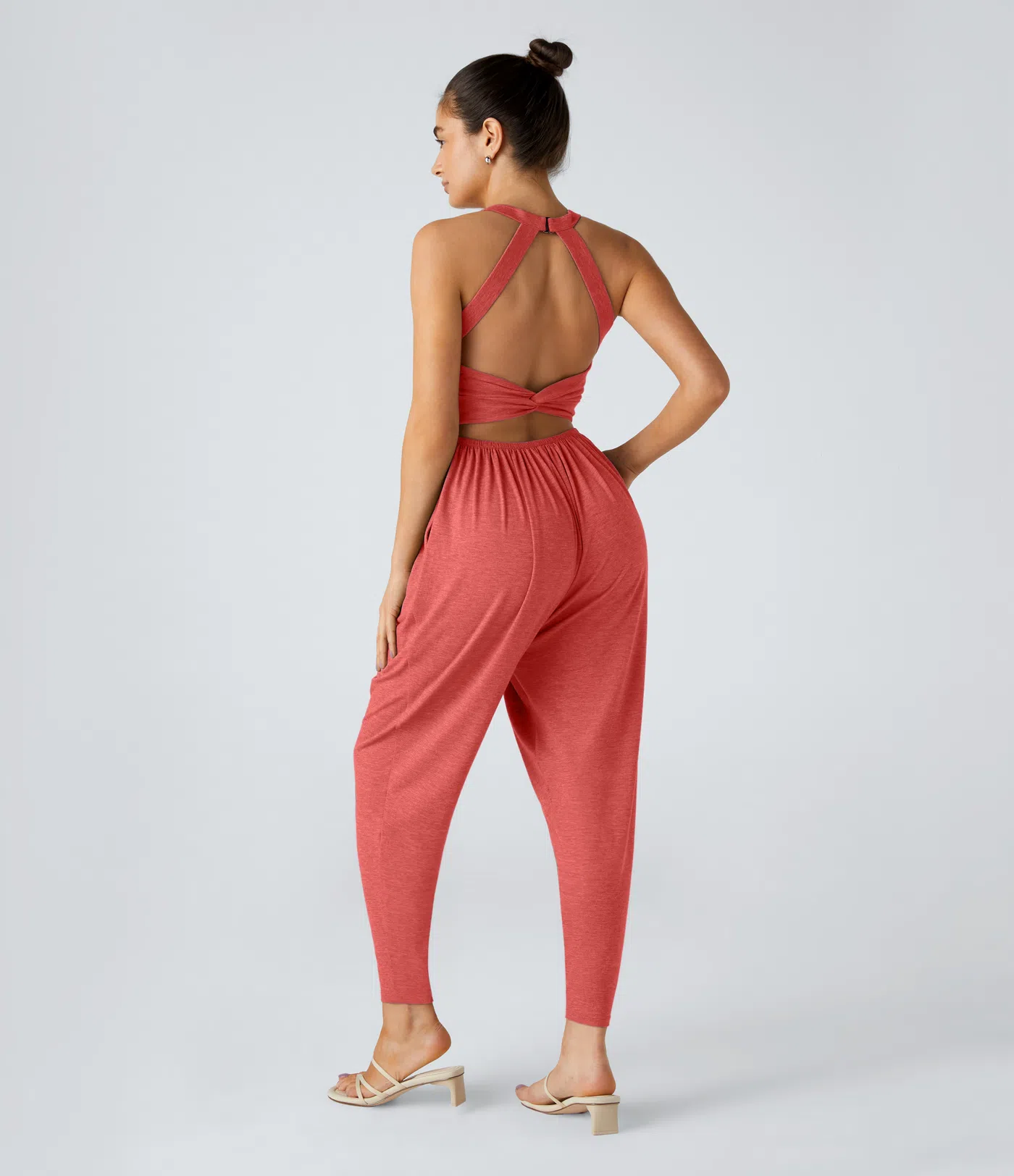 Backless Harem Jumpsuit – Easy On/Off | 11+ Colors