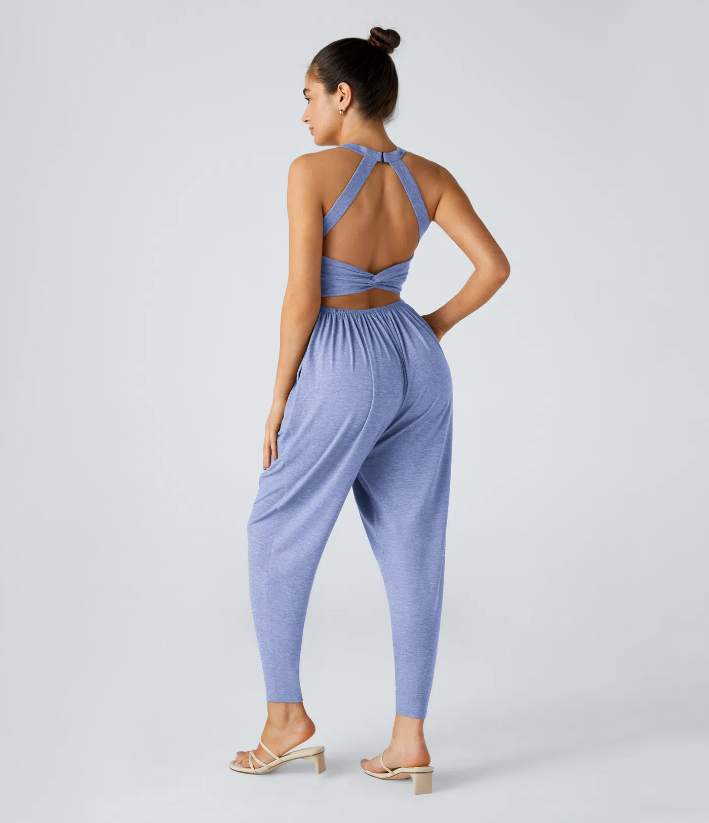 Backless Harem Jumpsuit – Easy On/Off | 11+ Colors
