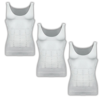 3-Pack Men's Compression Shaping Vests – Slim & Support Instantly