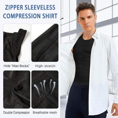 3-Pack Men's Compression Shaping Vests – Slim & Support Instantly