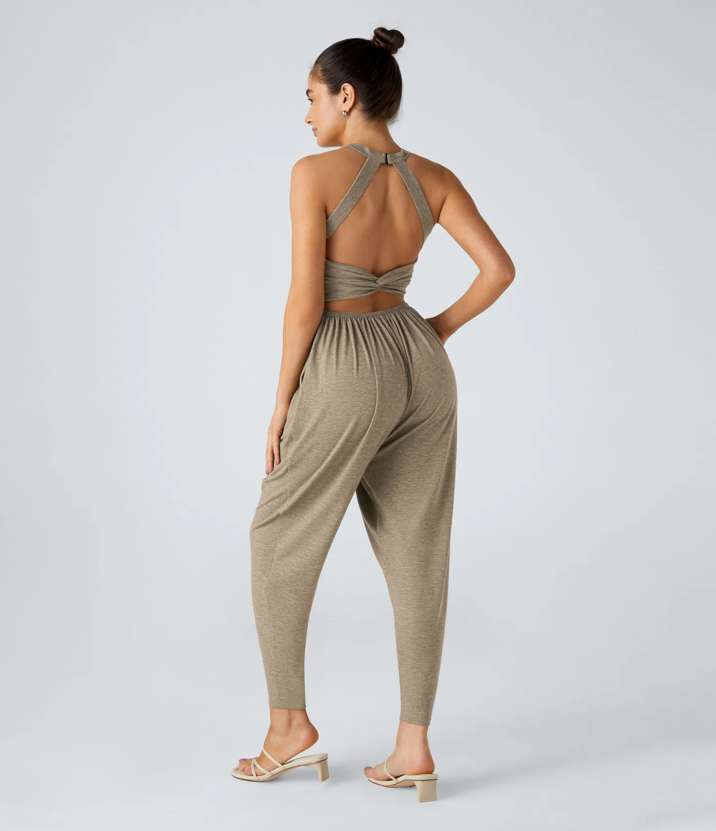 Backless Harem Jumpsuit – Easy On/Off | 11+ Colors