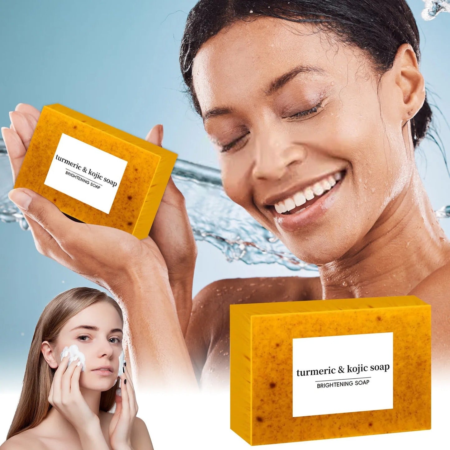 GlowBar™ Turmeric & Kojic Brightening Soap (3-Pack)
